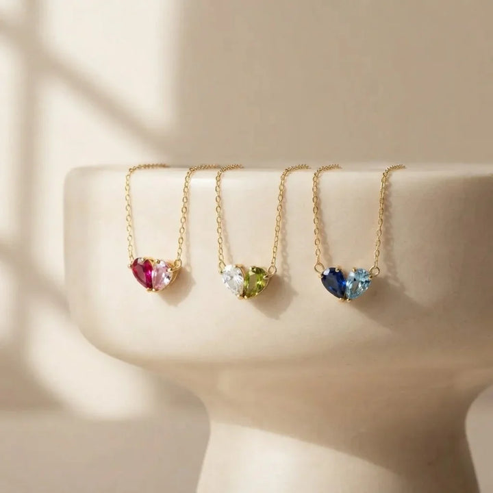 COLLIER DUO AVEC PIERRES DE NAISSANCE