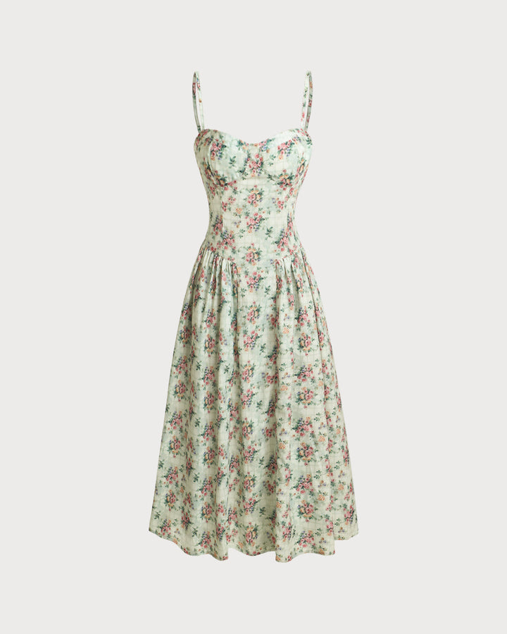 Camille | Robe Midi Fleurie
