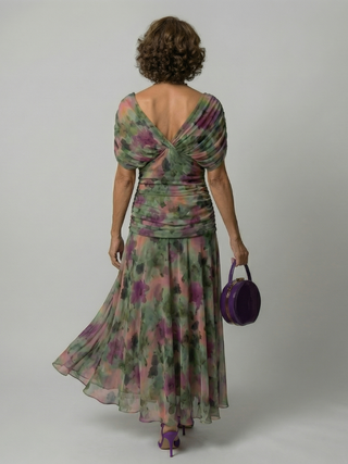 Robe Midi Décontractée à Épaules Dénudées Calen