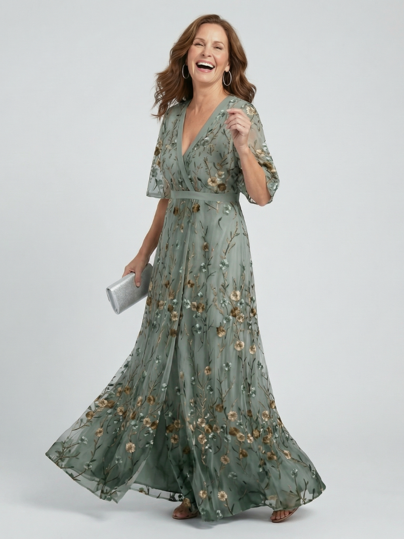 Anaïs | Robe Maxi Halter Bloom Flow