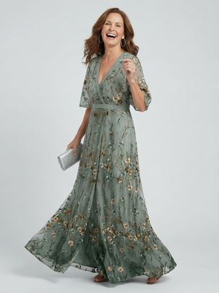 Anaïs | Robe Maxi Halter Bloom Flow