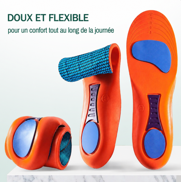Semelles orthopédiques amortissantes