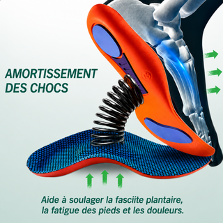 Semelles orthopédiques amortissantes