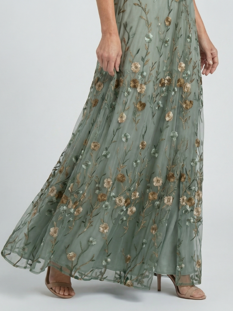 Anaïs | Robe Maxi Halter Bloom Flow