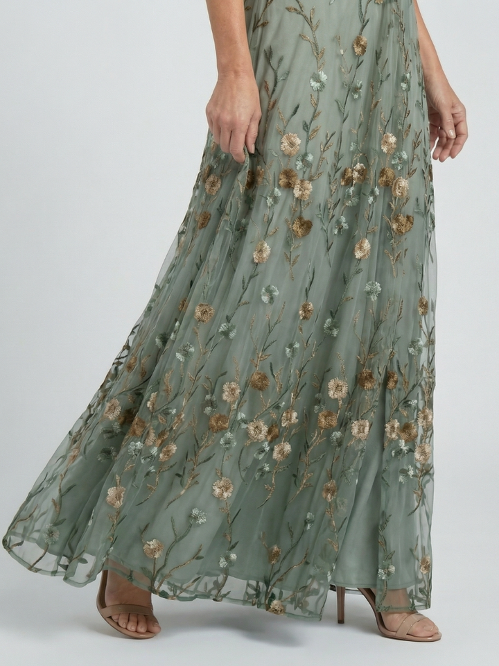 Anaïs | Robe Maxi Halter Bloom Flow