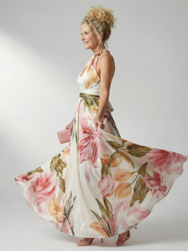 Clarisse | Robe Maxi Fleurie Légère