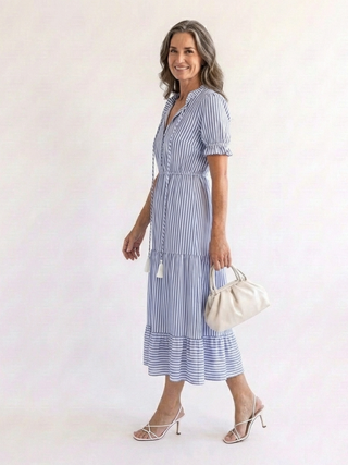 Robe midi à manches courtes Dakato