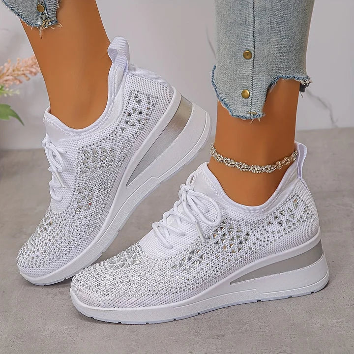 Jade | Sneakers Slip-On Élastiques Brillantes