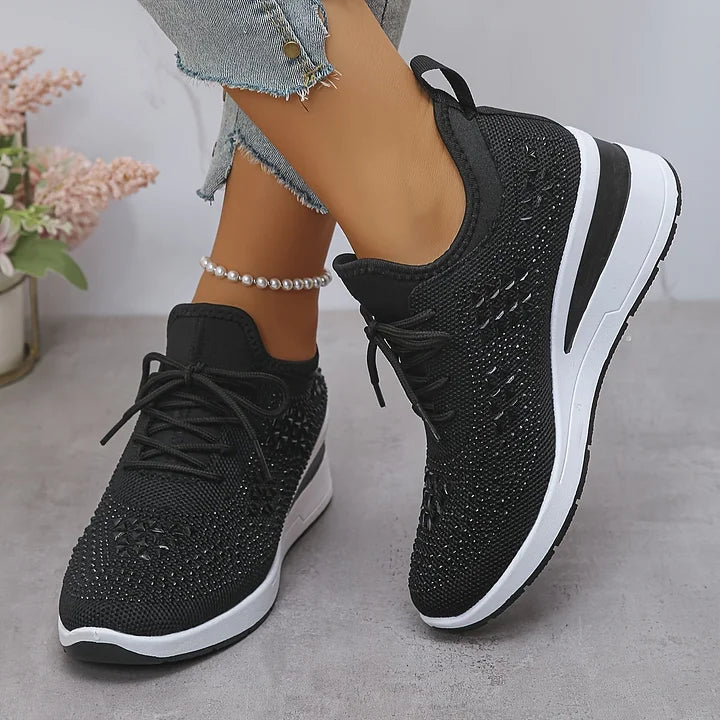 Jade | Sneakers Slip-On Élastiques Brillantes