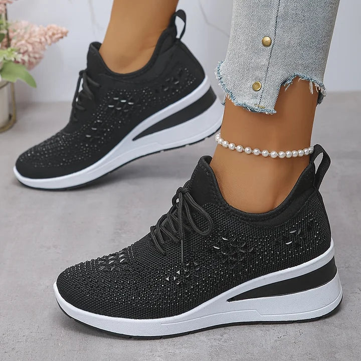 Jade | Sneakers Slip-On Élastiques Brillantes