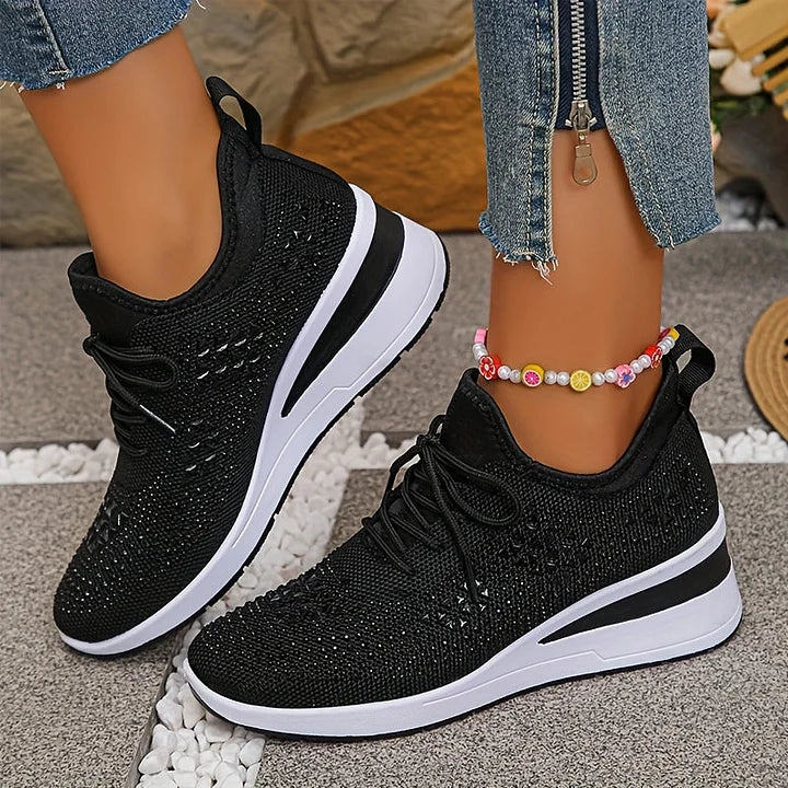 Jade | Sneakers Slip-On Élastiques Brillantes