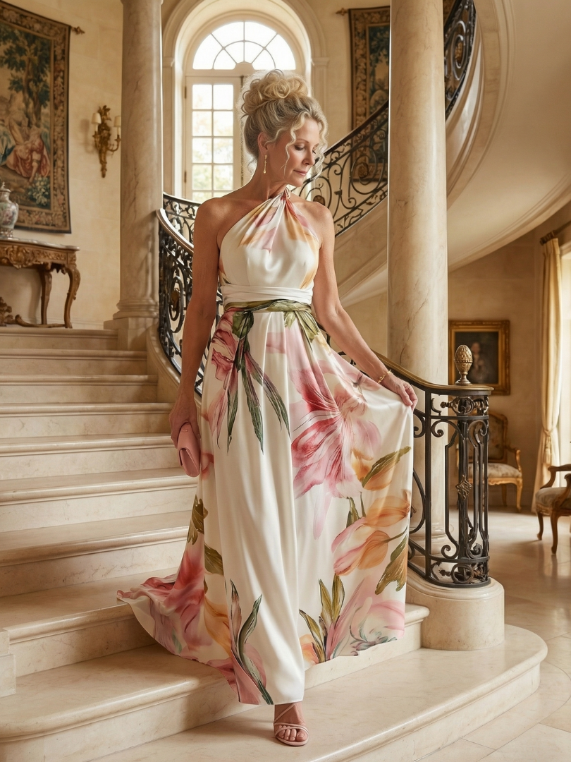 Clarisse | Robe Maxi Fleurie Légère