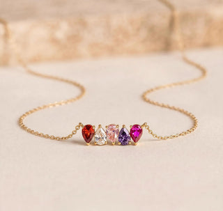 Chloé | Collier Pierres de Naissance Personnalisé
