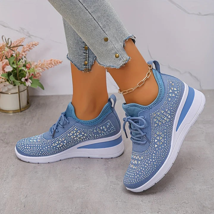 Jade | Sneakers Slip-On Élastiques Brillantes
