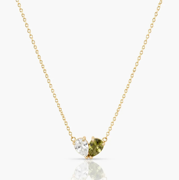 COLLIER DUO AVEC PIERRES DE NAISSANCE