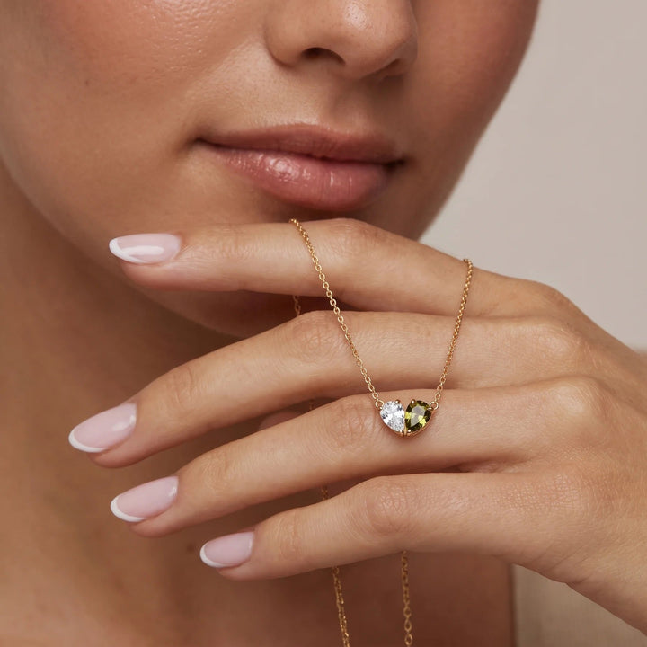 COLLIER DUO AVEC PIERRES DE NAISSANCE