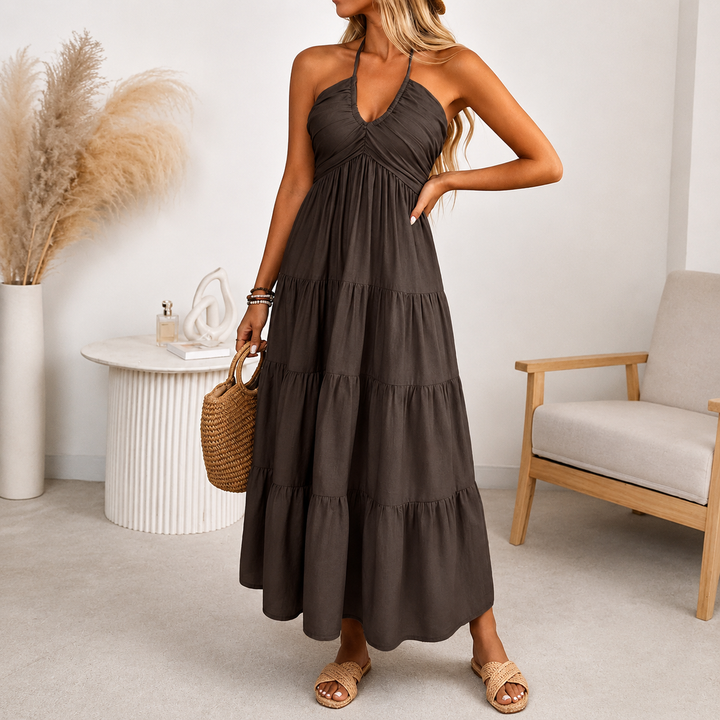Roxane | Robe Maxi D'été Sans Dos