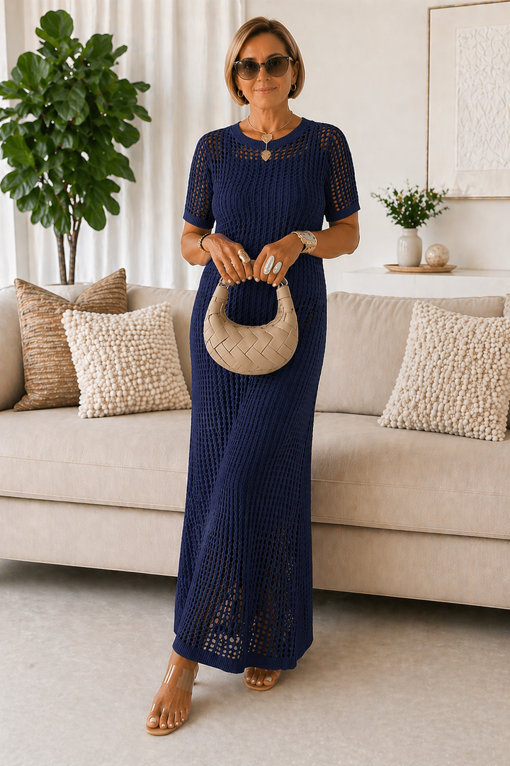 Clémence | Robe Maxi Longue Découpée + Robe Intérieure Gratuite