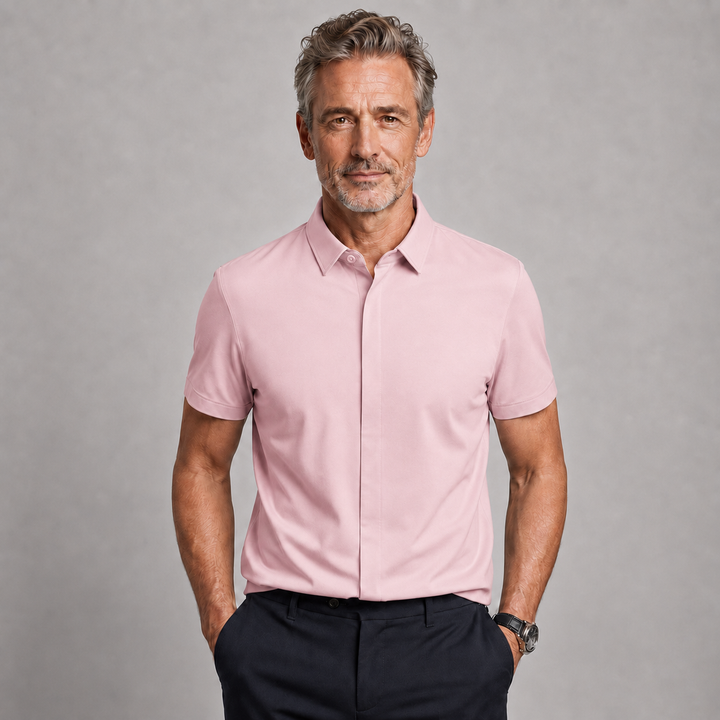 Theo | Chemise de luxe à fermeture invisible