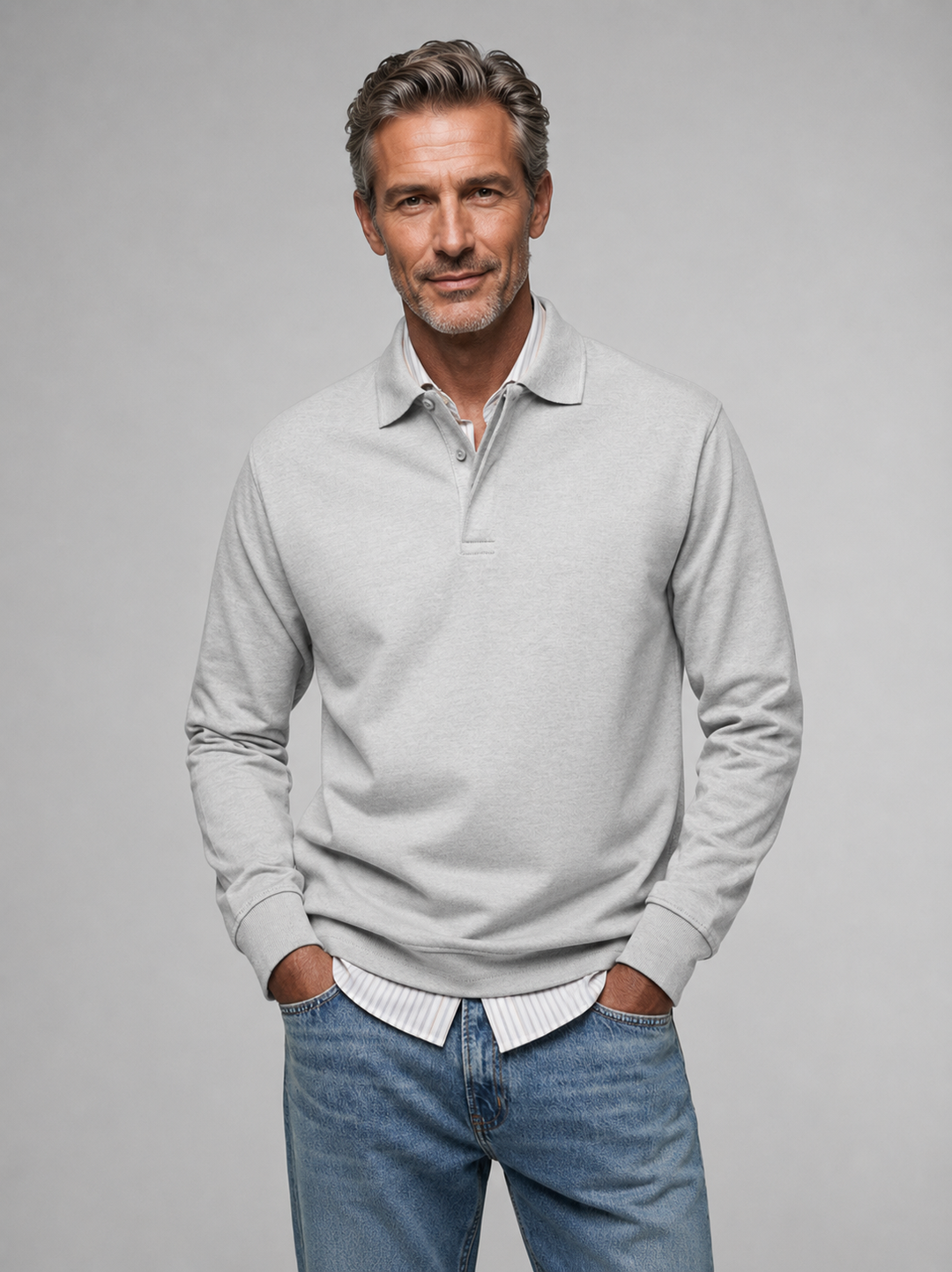 Charles | Polo Homme Manche Longue Classique
