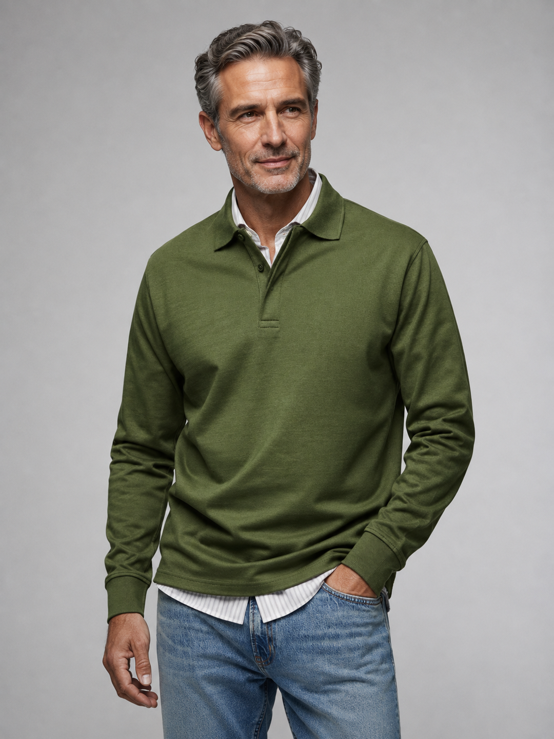 Charles | Polo Homme Manche Longue Classique