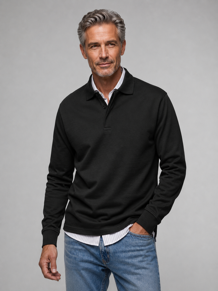 Charles | Polo Homme Manche Longue Classique