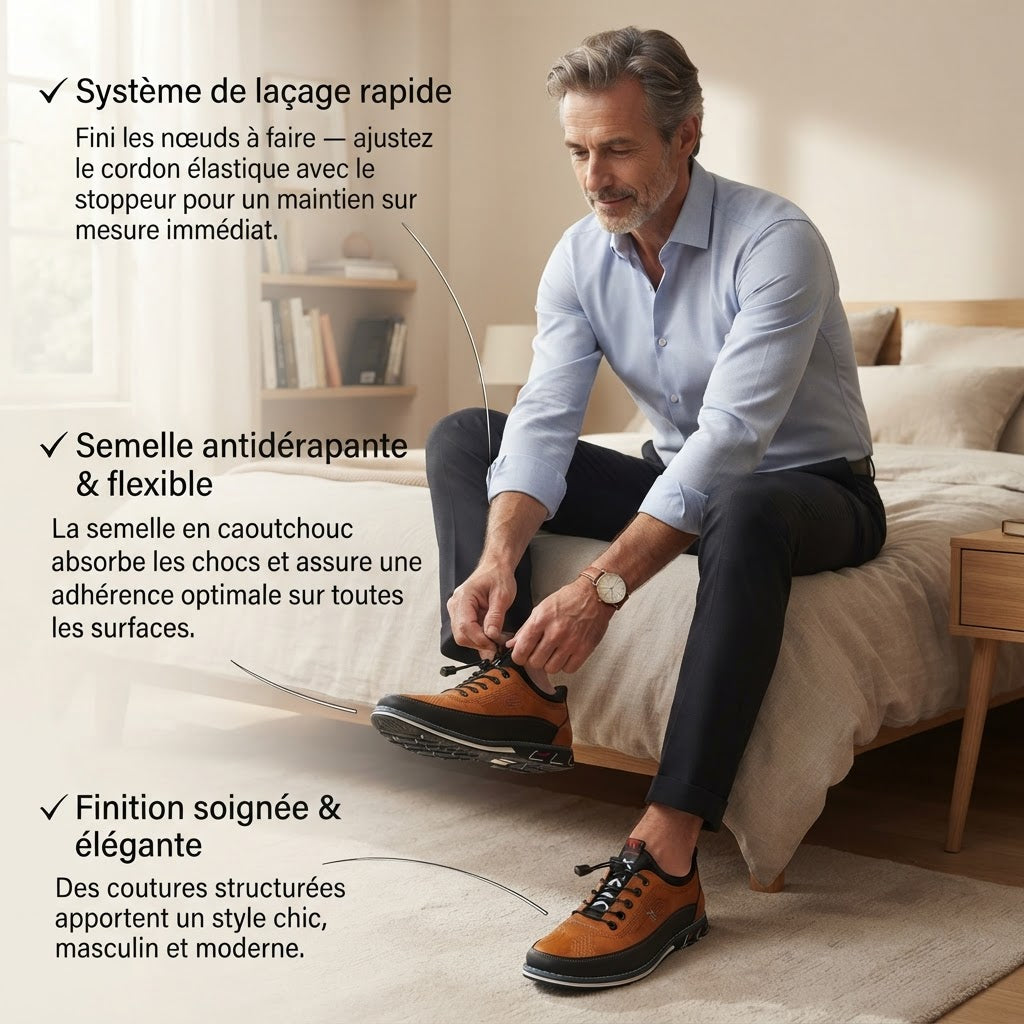 Arthur | Baskets Homme Laçage Rapide