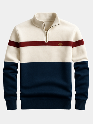 PULL HOMME AVEC ZIP AU COL
