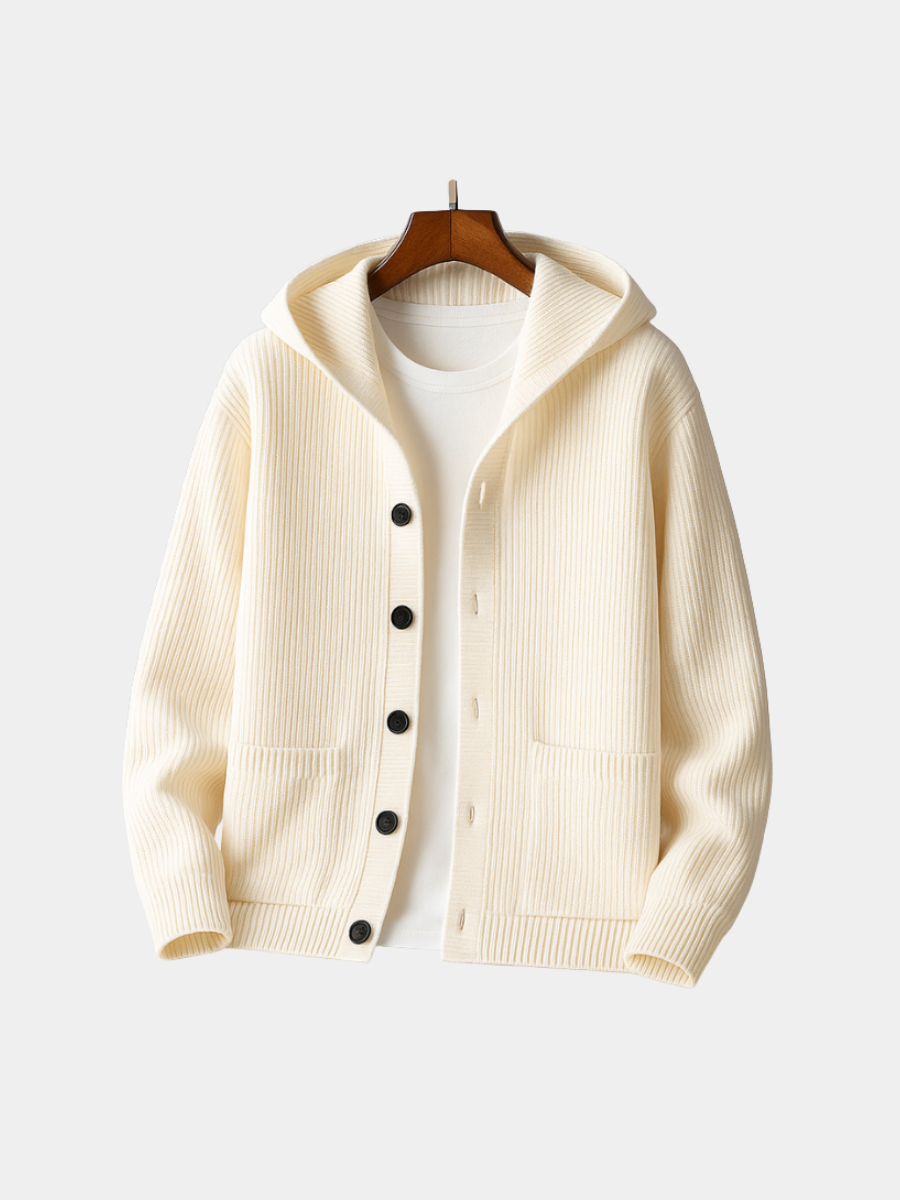 CARDIGAN À CAPUCHE POUR HOMME