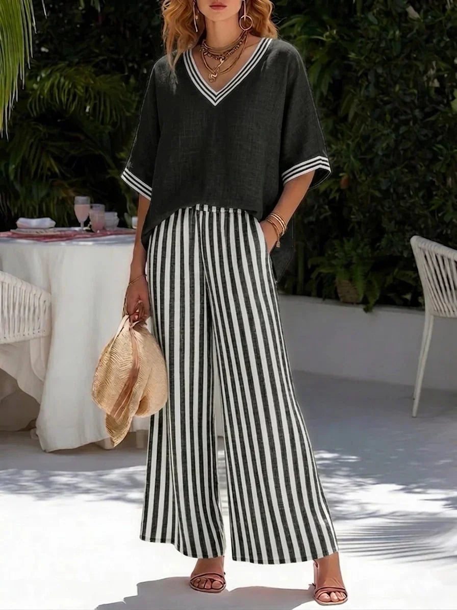 Ensemble Rayé Décontracté Sienna