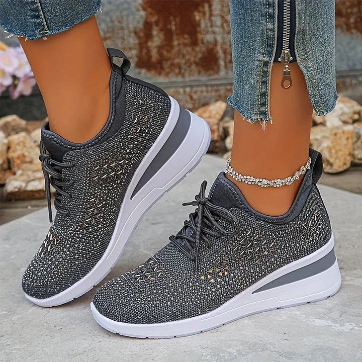 Jade | Sneakers Slip-On Élastiques Brillantes