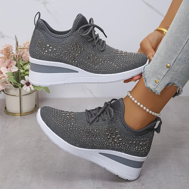 Jade | Sneakers Slip-On Élastiques Brillantes
