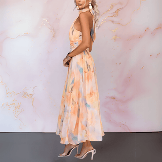 Jolie™ | Robe longue élégante à col licou