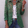 Cosette | Veste Bohème Paisley Vert à Volants