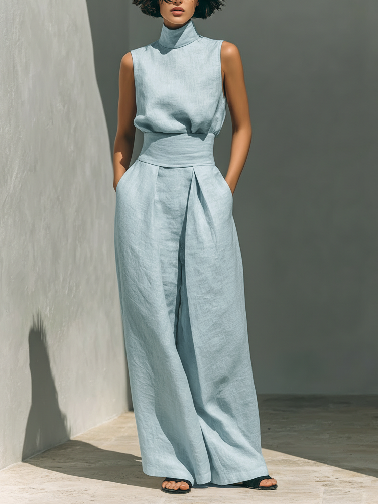 Ensemble Large en Lin Élégant Ariana