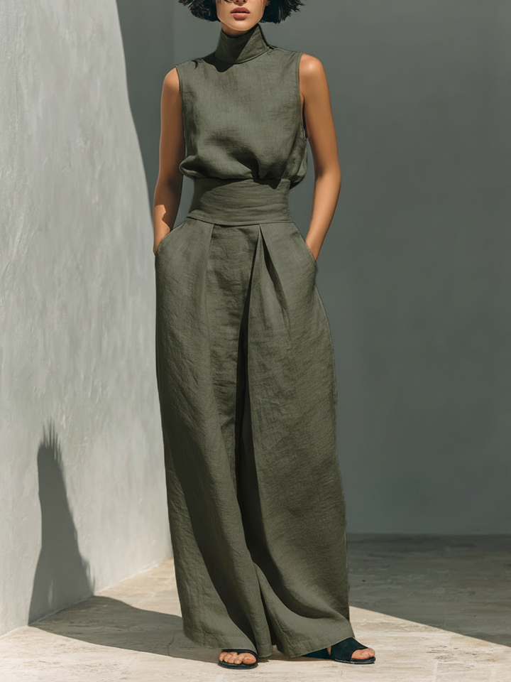 Ensemble Large en Lin Élégant Ariana