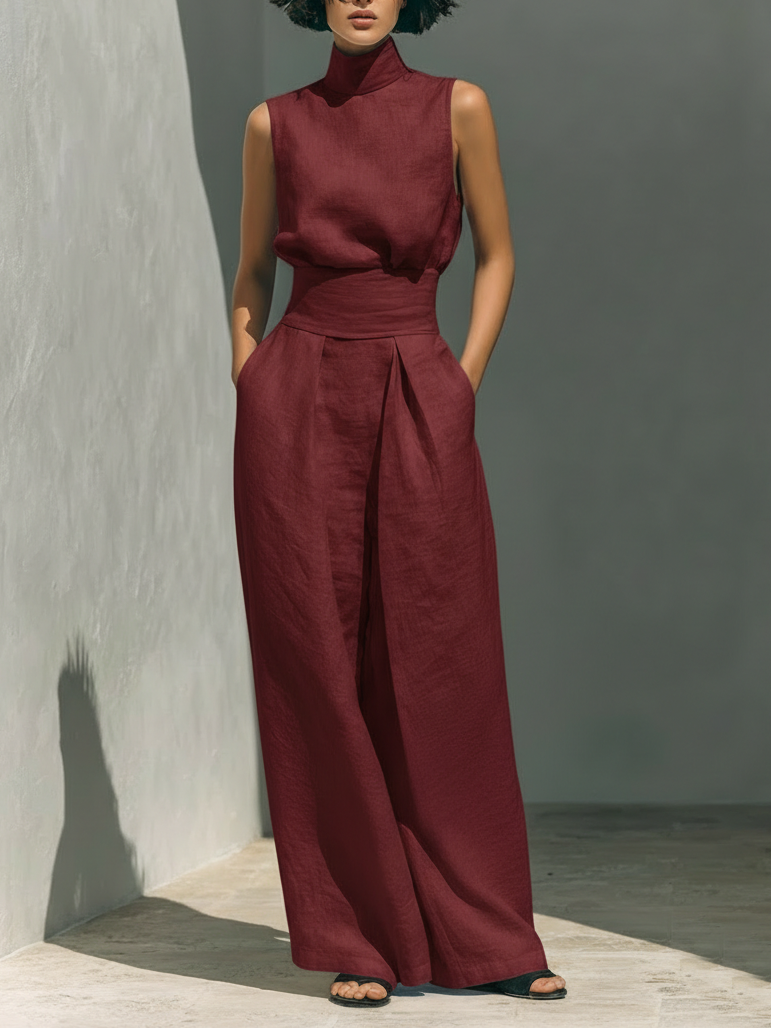 Ensemble Large en Lin Élégant Ariana