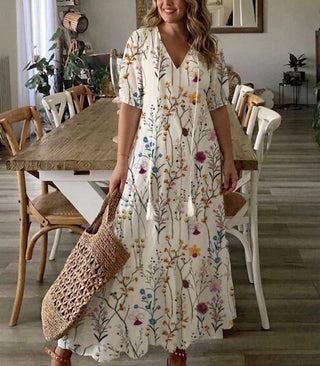 Céleste | Robe Bohème à Couverture du Ventre